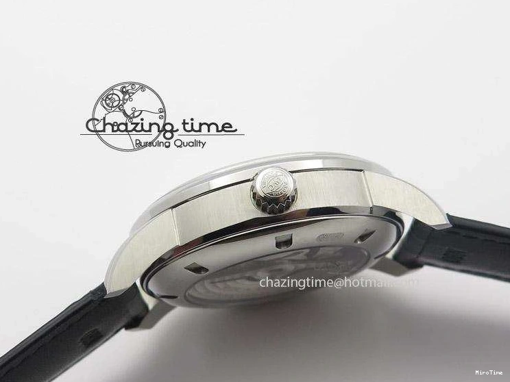 MIROTIME 0227 Ingeniuer St.Laurens SS Black Dial MK 1:1 Best Edition On Black Leather Strap  A Seasonal 7367